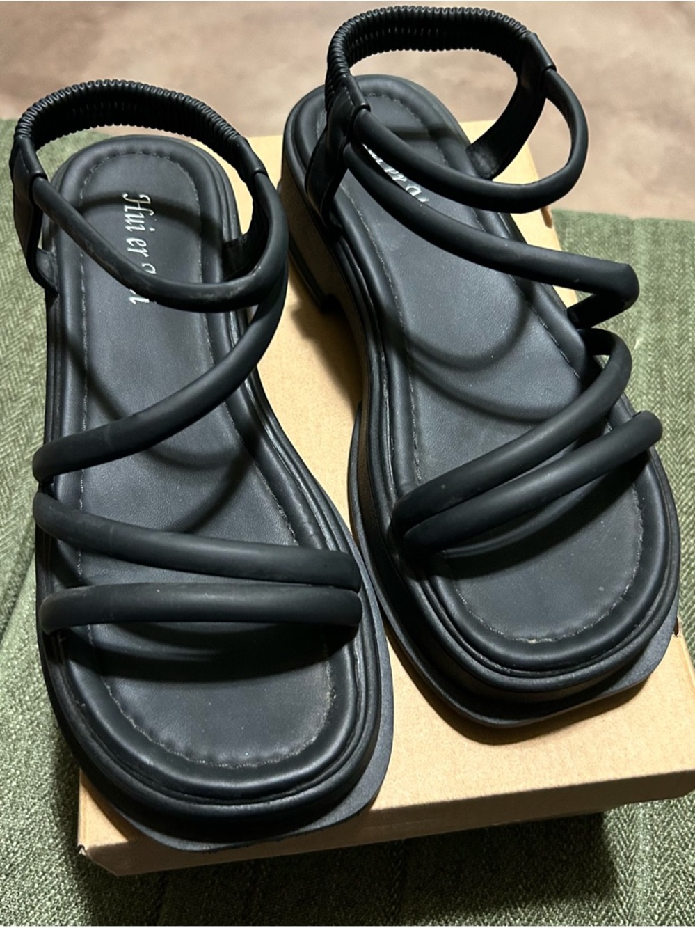 Black Women’s Strappy Comfort Sandals